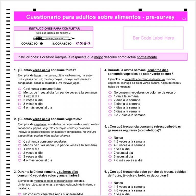 How To Say Intake Questionnaire In Spanish